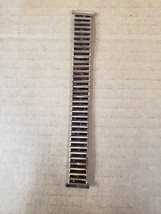 Kreisler Stainless gold fill Stretch link 1970s Vintage Watch Band Nos W67 - $54.89