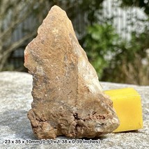 Yellow jasper crystal, natural rough stone for protection and courage - $9.48