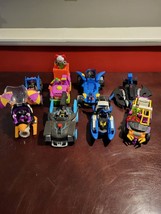 Imaginext DC Figures Super Friends Heroes Toy Lot 8 Vehicles 6 Figures - £84.05 GBP