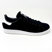 Adidas Originals Stan Smith Black White Mens Size 8.5 Suede Sneakers M21280 - £63.82 GBP