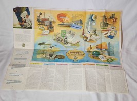 Great Events of the 20th Century Wall Map Insert Classroom Collectible - £10.99 GBP