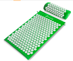 ProsourceFit Acupressure Mat &amp; Pillow Set for Back/Neck Pain Relief, Green - £21.12 GBP