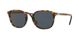 Persol PO3186S 1081R5 Sunglasses Dark Brown Tortoise Frame Blue 51mm Lens - £164.25 GBP