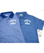 Kansas City Royals Men&#39;s Golf Polo Collared Shirt Tru-Fan Polyester Blue... - £7.86 GBP