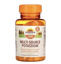 Sundown Naturals Multi Source Potassium Vegetarian 90 Tabs - £19.54 GBP