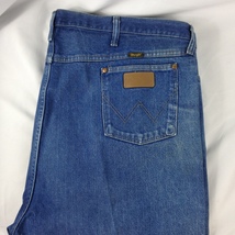 Wrangler 13MWZ &quot;Read Listing &quot;Blue Jeans Mens  Light Stains Actual Size 51x33.5 - £7.56 GBP
