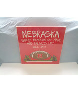 Nebraska huskers football  tailgate red wooden wall hanging decor Glory ... - $595.24 MXN