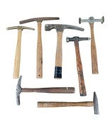 7 Vintage Hammers Tack Craftsman Blacksmith Brass Antique Osborne Autobody - $748.61 MXN