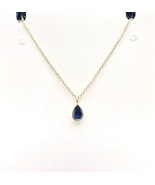 14k gold sapphire Necklace  - $185.00