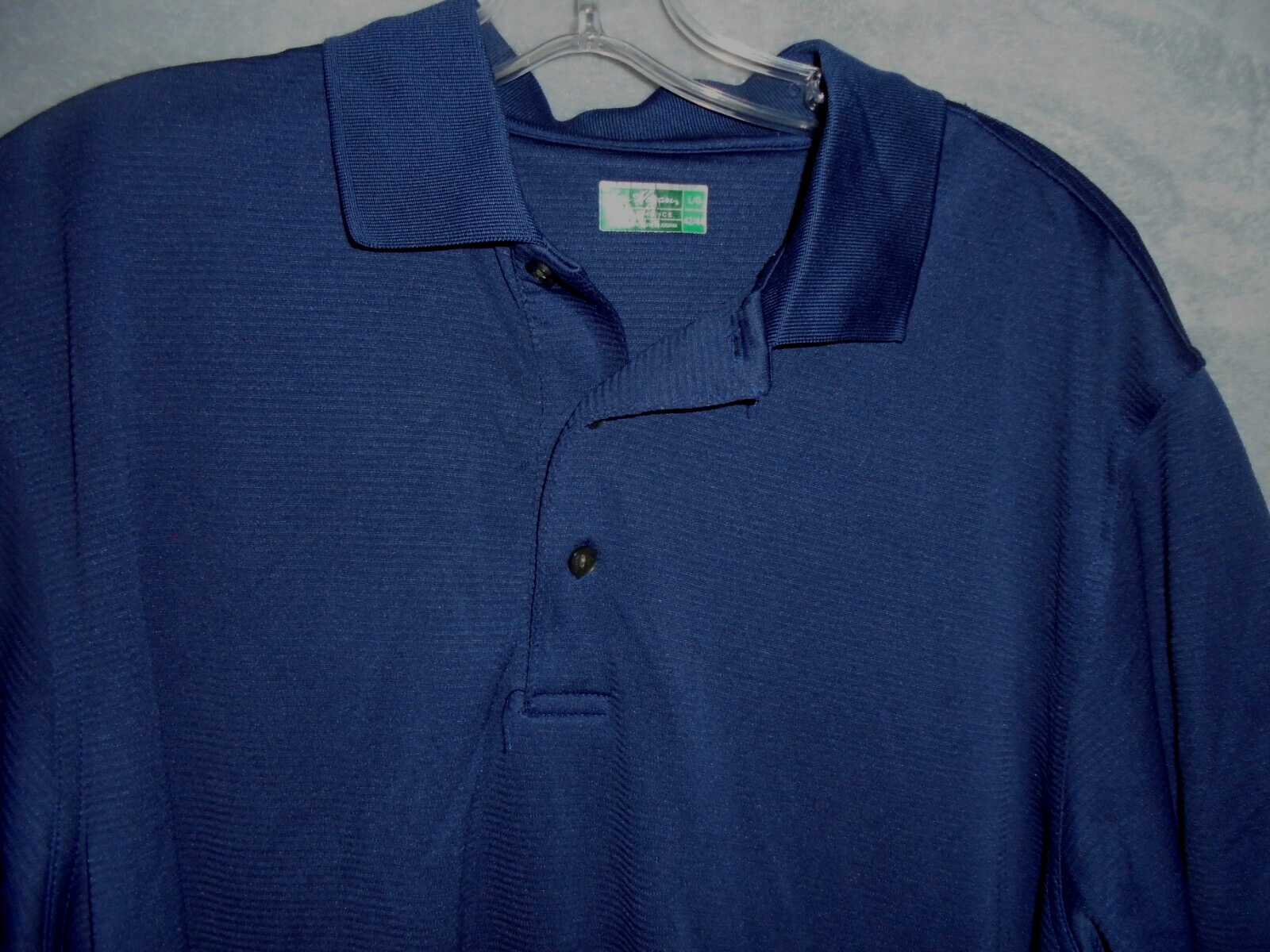 Ben Hogan Mens Large 42 44 Dark Blue Short Sleeve Golf Tennis Polo Shirt Item image 3