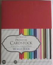 Core&#39;Dinations Cardstock Paper 8 1/2&quot; X 11&quot; 200 Sheets Basic Colors WORLD TOUR - £22.78 GBP