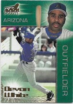 Devon White Outfeilder Diamondbacks 1998 Aurora Card # 100 - 17 yrs MLB Time - $1.18