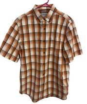 Carhartt Shirt Mens Size L Orange Button Down Cotton Cabincore Rustic - £11.71 GBP