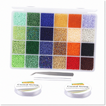 14400pcs Premium Quality Gl Seed Beads for DIY Bracelet Necklaces - Jewelry Maki - £21.43 GBP