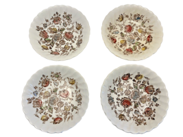 Set 4 Johnson Brothers Staffordshire Bouquet Berry Dessert Bowl 5 Inches Vintage - £16.45 GBP