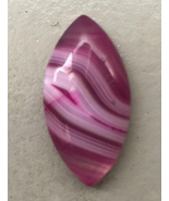 Rose Veins Banded agate 40x20mm, 20x40mm stone cab cabochon Marquise pin... - £4.79 GBP