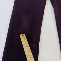 Buffalo David Bitton Women 8/29 Icon Mid Rise Slim Sculpt Purple Corduroy Pants  image 3