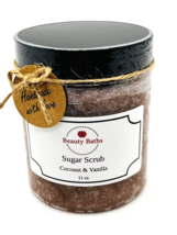 Coconut &amp; Vanilla Sugar Scrub Exfoliating Body Scrub gift for her handma... - $244.36 MXN