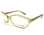 Tom Ford Gafas Monturas TF5070 467 Transparente Oro Redondo Ovalado Semi... - $46.25