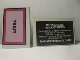 1979 The American Dream Board Game Piece: Trap! card - Procrastination - £0.79 GBP