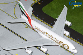 Emirates Airbus A380 A6-EVG 50th Gemini Jets G2UAE1056 Scale 1:200 - £122.74 GBP