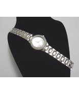 New York &amp; Co. Silver Tone Pave Simulated Diamond Accent Womens Watch W113 - $621.25 MXN