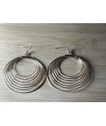Plunder Design Fashion Trendy Jewelry Gold Ripple Multi Loop Drop Earrin... - $27.43 CAD
