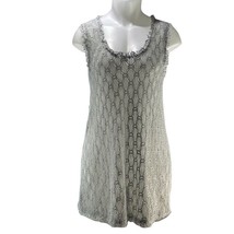 RYU Top Crochet Lace and Mesh Back Laced-UP Tunic New $80 - £28.68 GBP