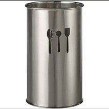 Stainless Steel Kitchen Utensil Holder, Kitchen Caddy, Utensil Organizer, Round - £11.43 GBP