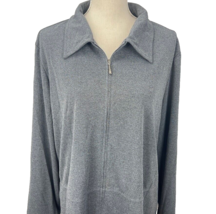 Vintage Intriguing Threads 2XL Gray Womens Blazer Jacket Full Zip Light ... - £31.26 GBP