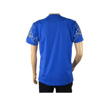 Mens PLATINI Sports Shirt With Rhine Stones Lion Chain STT8025 Royal Blue image 5