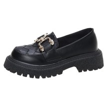 2021 Fashion British Style Women&#39;s Loafers For Woman PU Leather Casual Soft Comf - £50.36 GBP