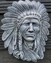 Latex Mould Of This Native American Indian. Beautiful Detail - £28.78 GBP