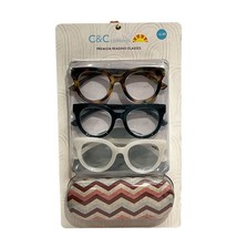 C C California  +2.50 Premium Reding Glasses Womens 3 Pack Readers Hard ... - $37.08