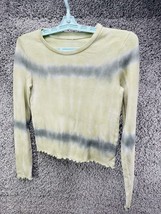 American Eagle Soft &amp; Sexy Top Long Sleeve S Ombre Yellow Gray Women’s Ladies - £11.39 GBP