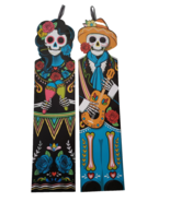 Day Of The Dead Set 23&quot; x 6&quot; Tall Hanging Wall Decor New With Tags 2 in lot - $13.30