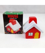 Vintage Action International Christmas House Keepsake Trinket Box 3.5&quot; x 3&quot; - $9.40 CAD