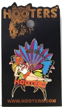 Hooters Sexy Waitress Girl New Orl EAN S La. Mardi Gras Carnival Mask Lapel Pin - $19.99