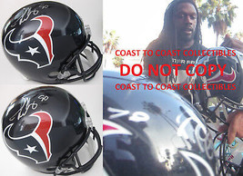 Jadeveon Clowney Houston Texans signed autographed Full size helmet,COA ... - £275.96 GBP
