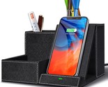Topmade Fast Wireless Charger With Desk Organizer, Desktop Storage, - $44.95