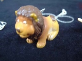 LION SITTING NECKLACE-Jungle King Toy Charm Funky Jewelry-HUGE - £3.12 GBP