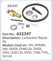 Tecumseh 8 &amp; 10 HP Snow Carburetor Rebuild Kit 632347 - $29.99