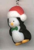 Penguin Fuzzy Pendant Necklace Santa Holiday Bird Funky Jewelry - £5.57 GBP