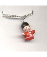 TOY SOLDIER PENDANT NECKLACE-Holiday Wood Nutcracker Jewelry-TNY - $94.46 MXN