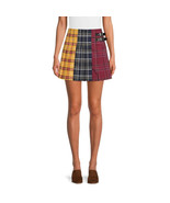 No Boundaries Juniors Pleated Skirt X-SMALL (1) Multi Color Plaid NEW - $16.44