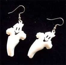 GHOST JINGLE BELL EARRINGS-Halloween Punk Gothic Charm Jewelry - $8.97