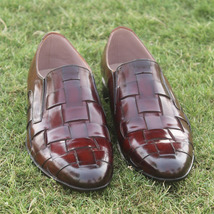 New Handmade Men&#39;s Loafers &amp; Slip-Ons driving shoes,men&#39;s cowhide leathe... - £119.89 GBP