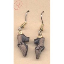 SHOES EARRINGS - Mini Collector Diva Charm Funky Jewelry-BROWN - £5.57 GBP