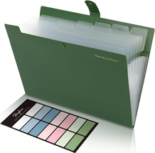 Expanding File Folders with 8 Pockets, Accordion File Organizer with Lab... - $14.37 CAD
