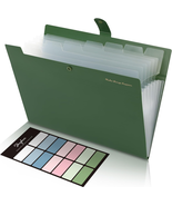 Expanding File Folders with 8 Pockets, Accordion File Organizer with Lab... - $10.26